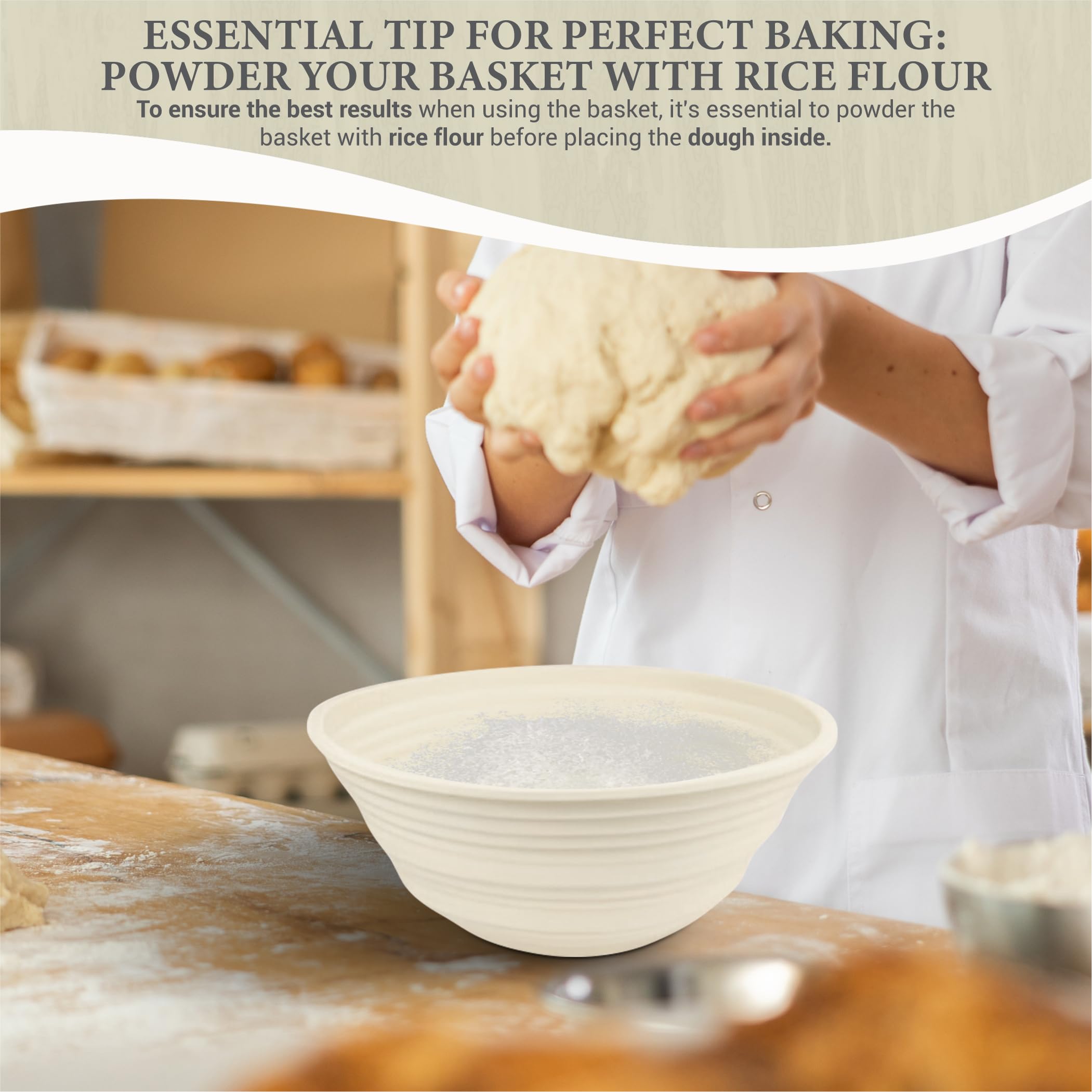 Sourdough Whisper set includes oval and round bowls for versatile shaping.
