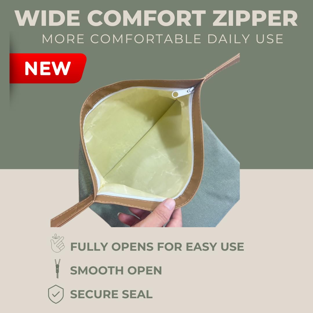 Sourdough Whisper Olive colorway bag complements kitchens while preserving crust.