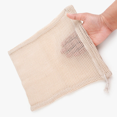 SOUS HOUSE kitchen organization with reusable mesh bags for shopping