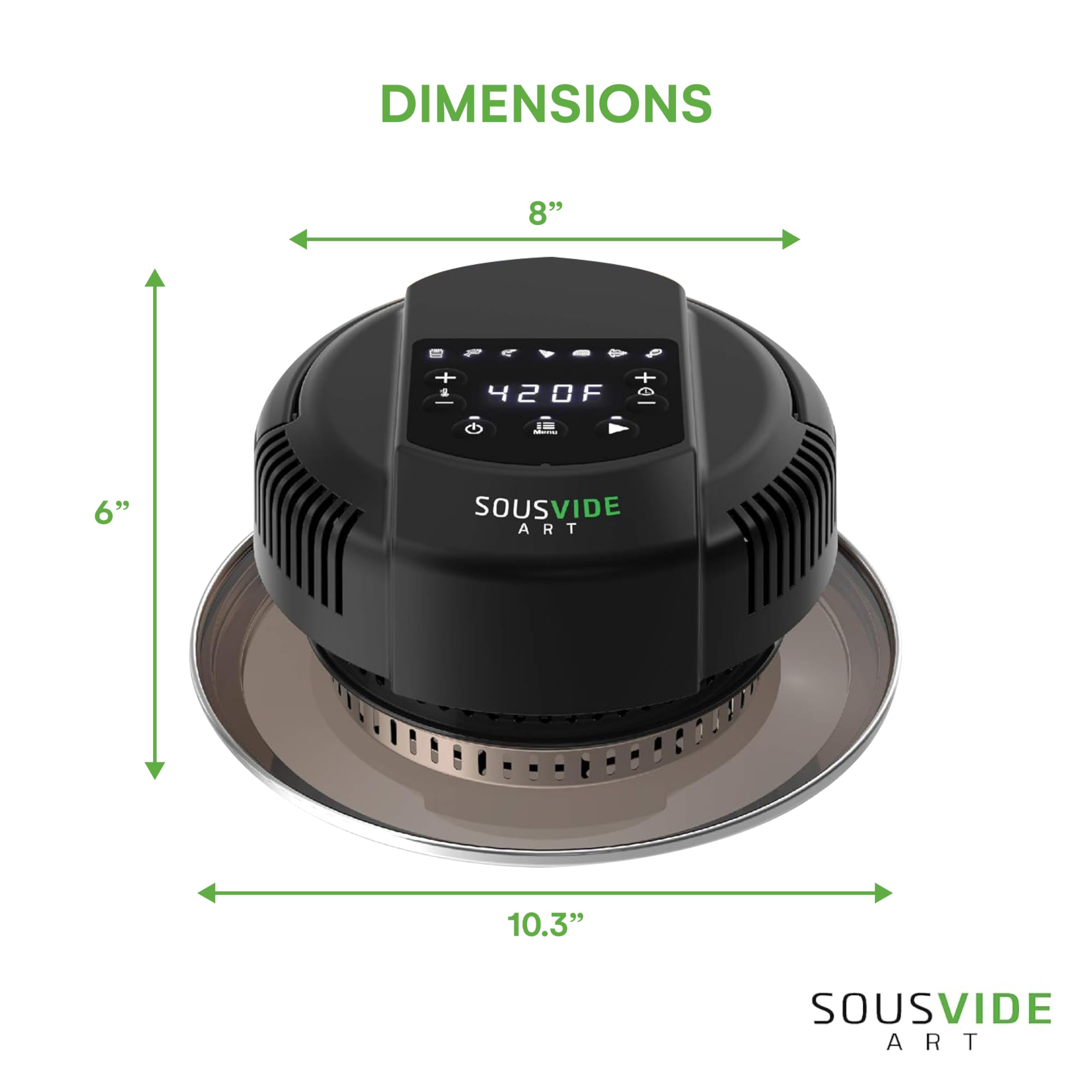 SOUSVIDE ART basket and rack in use for easy airflow.