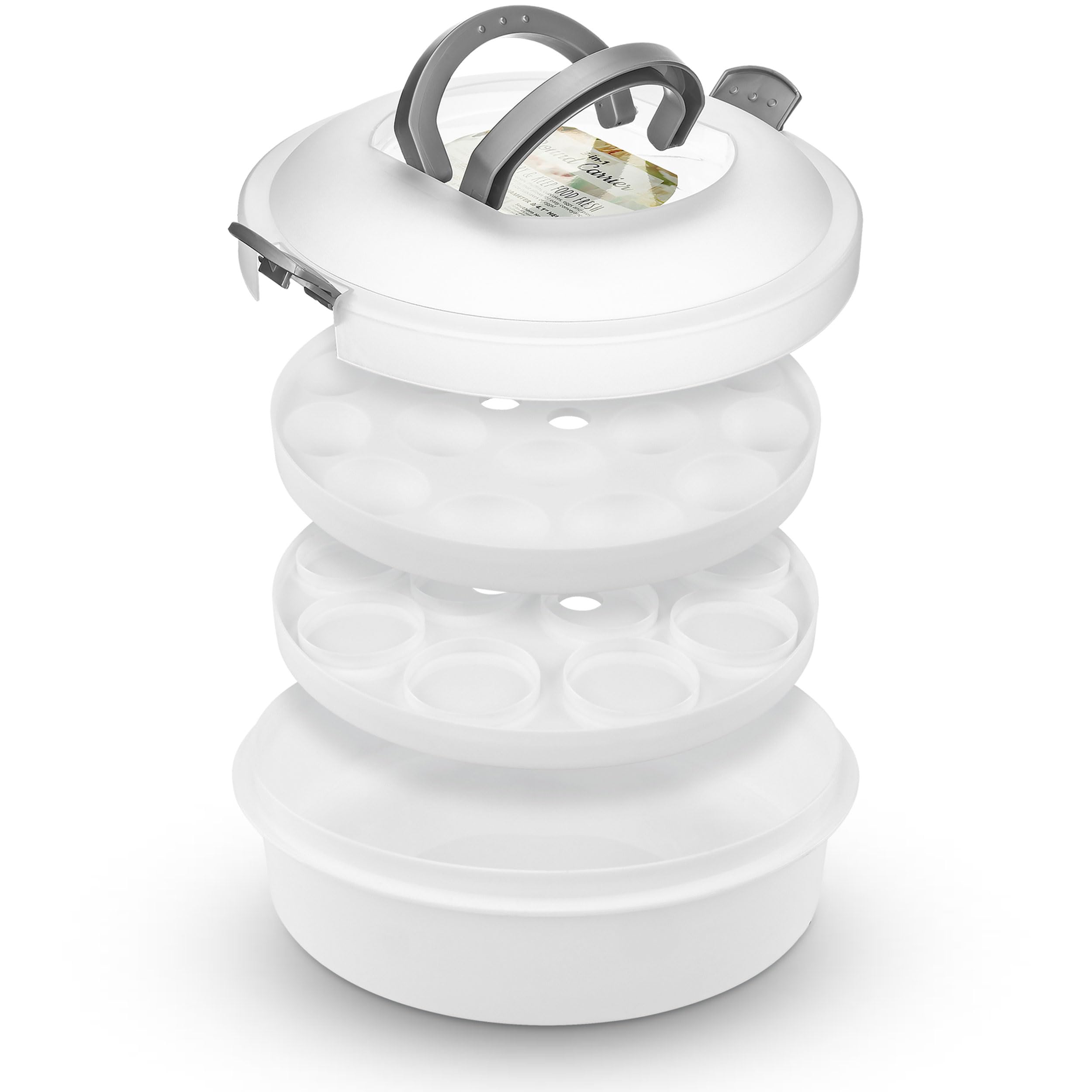 Southern Homewares cupcake muffin tray keeps muffins neatly organized during travel