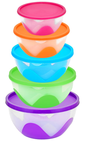 Southern Homewares stackable bowls save cabinet space and simplify packing