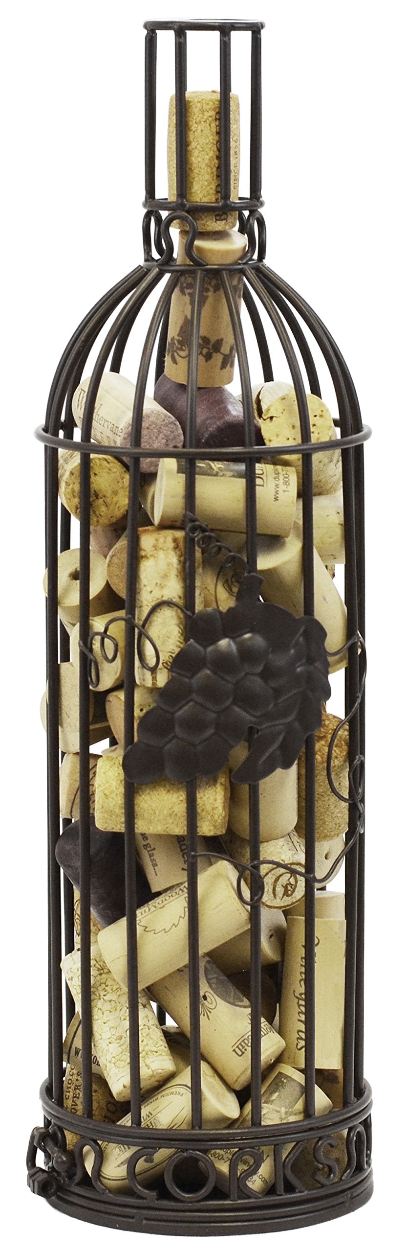 Southern Homewares wine cork holder with bottle-shaped design showcases corks for stylish kitchen decor.