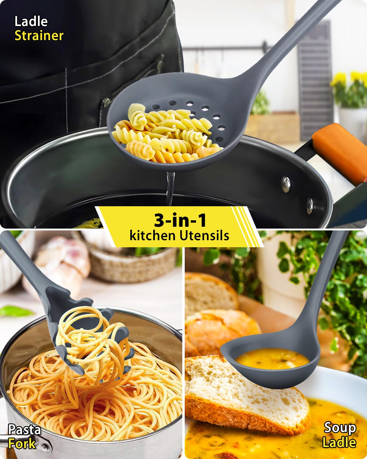 SouxMux nonstick coating protection through soft silicone contact.