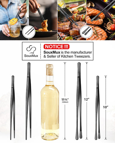 SouxMux serrated teeth help grip delicate foods without slipping.