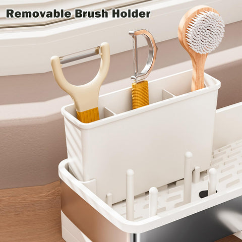 SOVGIZF rotatable spout drains water into the sink
