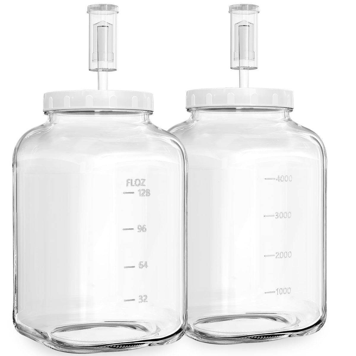Sovietiep 2-pack jars with wide opening for easy loading and cleaning