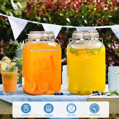 Sovietiep BPA-free glass jar keeps contents safe and visible