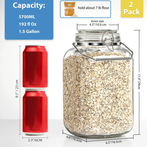 Sovietiep wide-mouth jar with scale marks for easy measuring