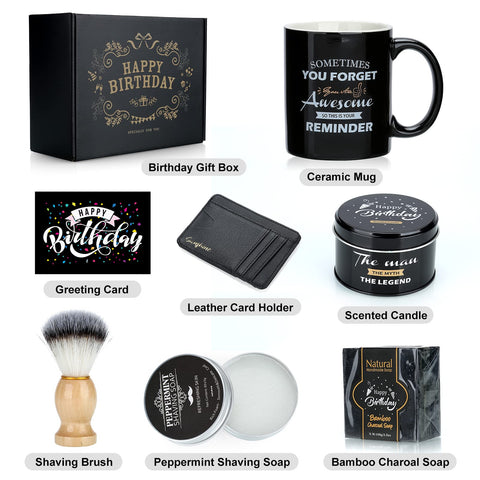 Sovyime 15oz black mug with an inspiring birthday message