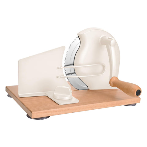 SOWKIPE manual bread slicer with hand crank for precise, uniform slices