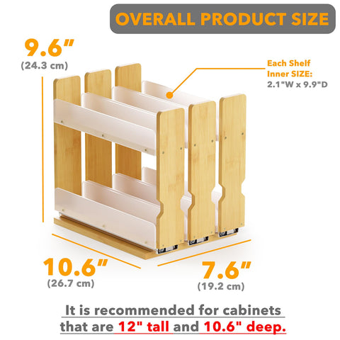 SpaceAid Bamboo pull-out slide mechanism demonstrates smooth, quiet operation