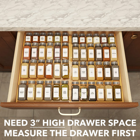 SpaceAid bamboo construction offers sturdy, sustainable storage and durable drawer support.