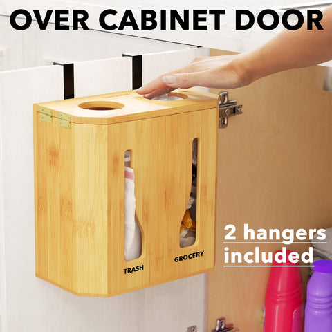 SpaceAid bamboo wall-mount installation saves counter space.