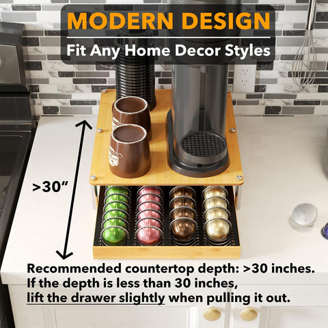 SpaceAid compact kitchen rack—tidy, stylish coffee station organization.