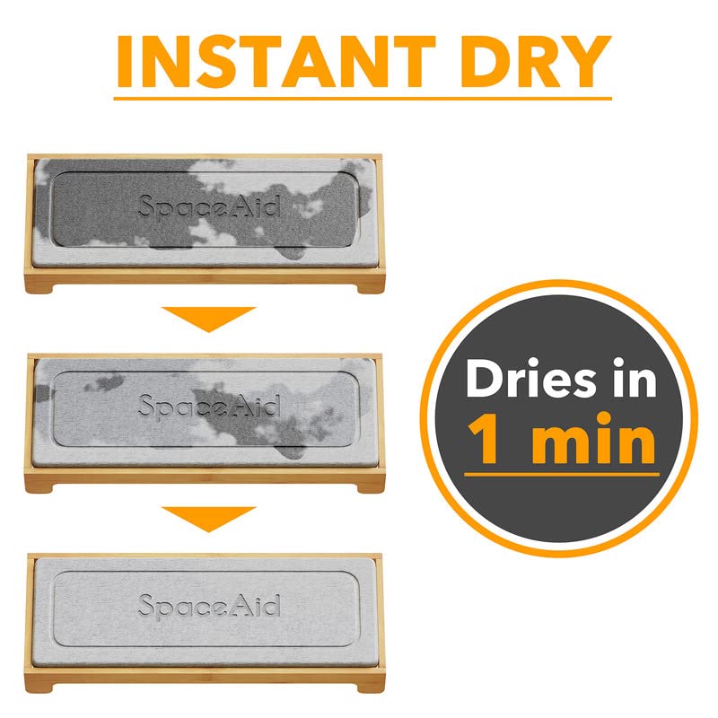 SpaceAid DryingNeat brush organizer keeps brushes upright and accessible