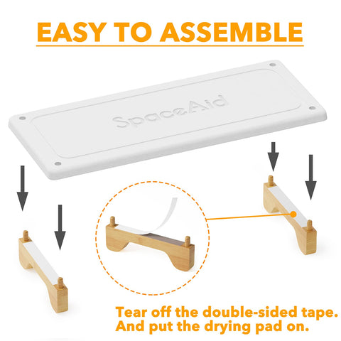 SpaceAid DryingNeat easy to assemble for clutter-free countertops.