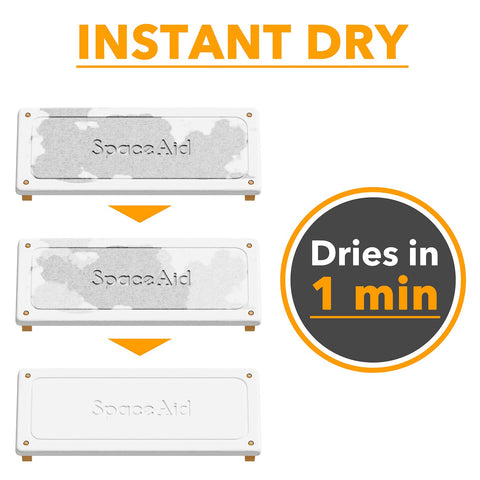 SpaceAid DryingNeat quick-dry pad reduces water on the counter after use.