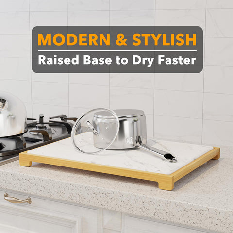 SpaceAid fast-drying pad shows rapid moisture removal from dishes