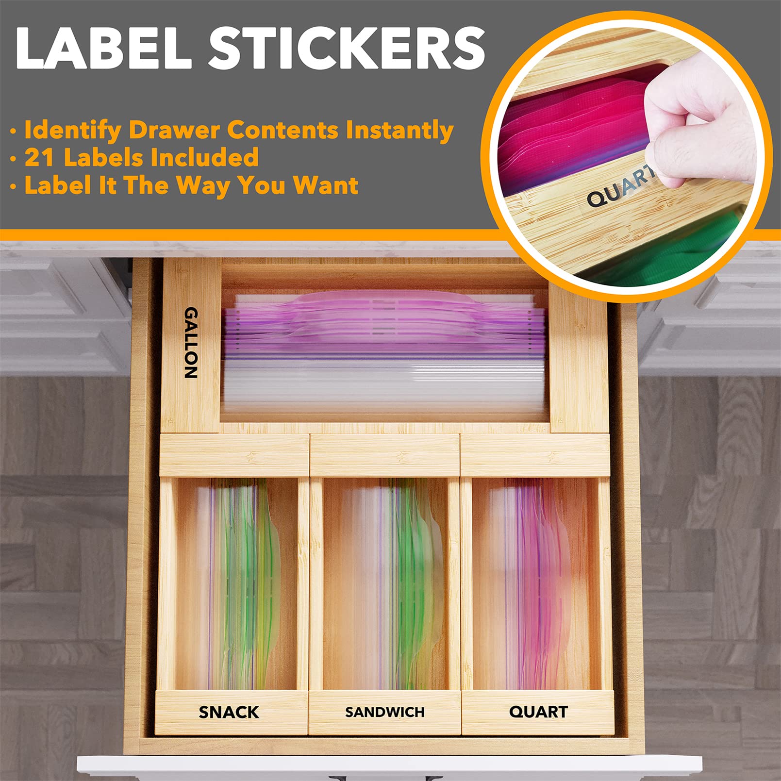 SpaceAid four-box configuration offers flexible layouts for bag-size customization.