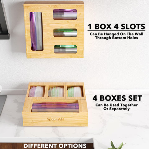 SpaceAid bamboo drawer organizer enhances drawer neatness and durability.