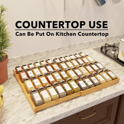 SpaceAid kitchen drawer organizer creates neat, accessible layout for everyday meals.