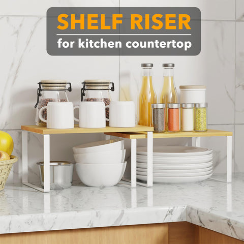 SpaceAid kitchen organizer keeps countertops tidy and accessible