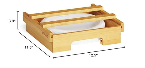 SpaceAid rv-ready bamboo dispenser keeps galley organized on the move.