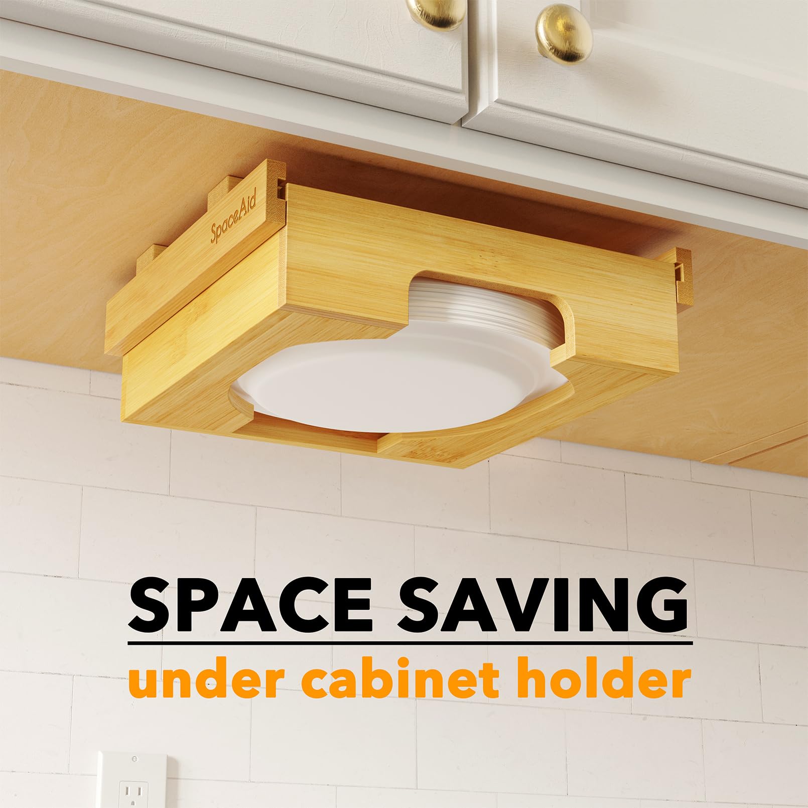 Under-cabinet mount with hardware included by SpaceAid.