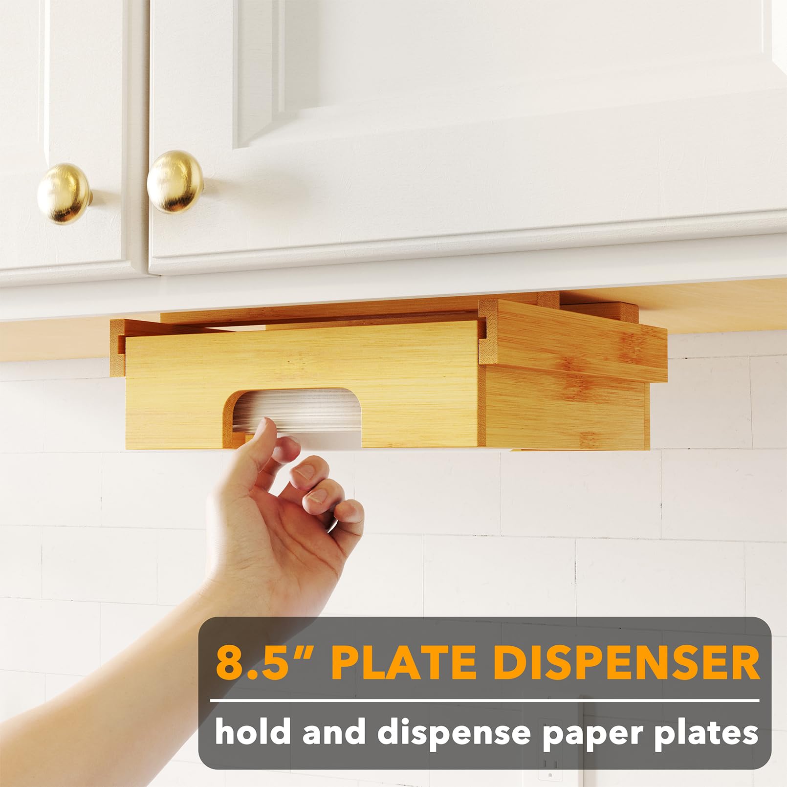 SpaceAid vertical plates holder design keeping plates organized and accessible