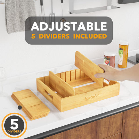 SpaceAid visibility labels front enhance organization and quick lid identification.