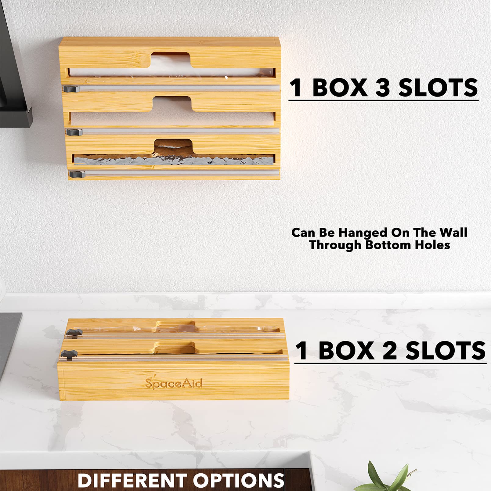 SpaceAid WrapNeat dimensions are 14-inch x 8.5-inch x 3-inch for compact storage.