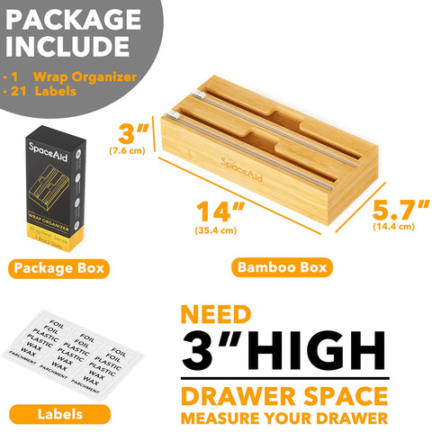 SpaceAid WrapNeat mounted option for easy access on counter or wall