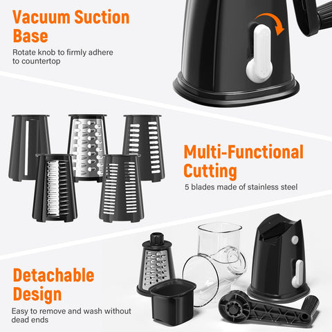 SpaceHacks removable blade rack makes cleaning and swapping effortless.