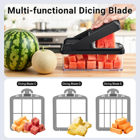SpaceHacks vegetable chopper drainable container for quick draining