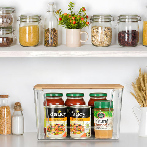 Spacemart countertop bin provides durable, tidy organization on display