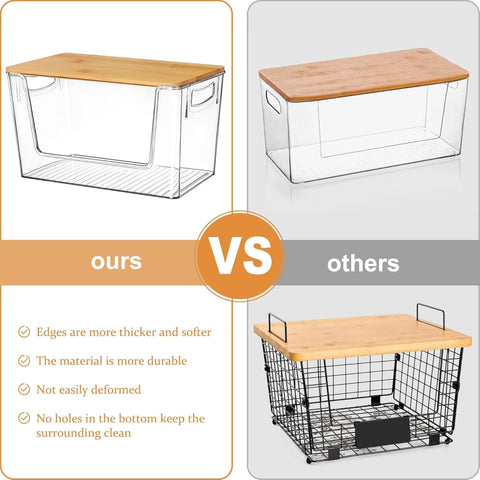 Spacemart stackable bin optimizes vertical storage for compact kitchens