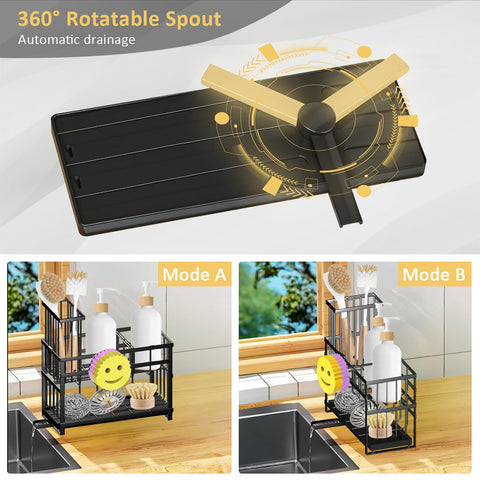 Spaclear smiley sponge holder keeps the sponge in place
