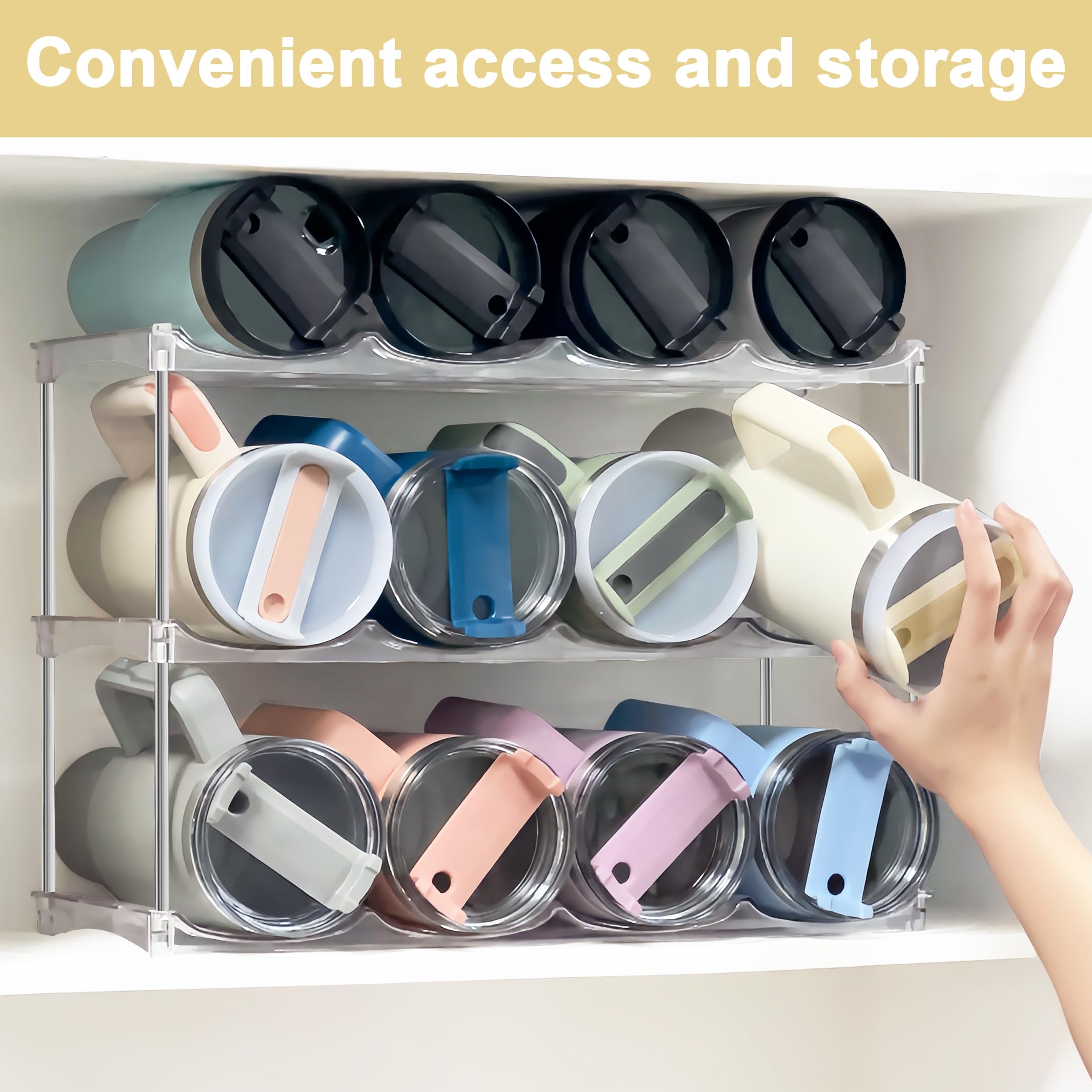 Spaclear durable PET construction provides stable support when loaded.