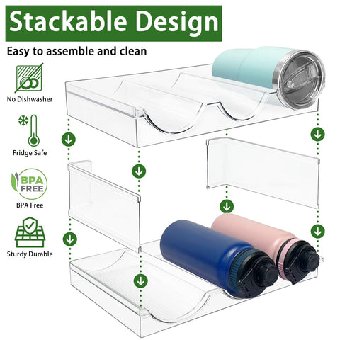 Spaclear easy-assembly bottle-storage design requires no tools