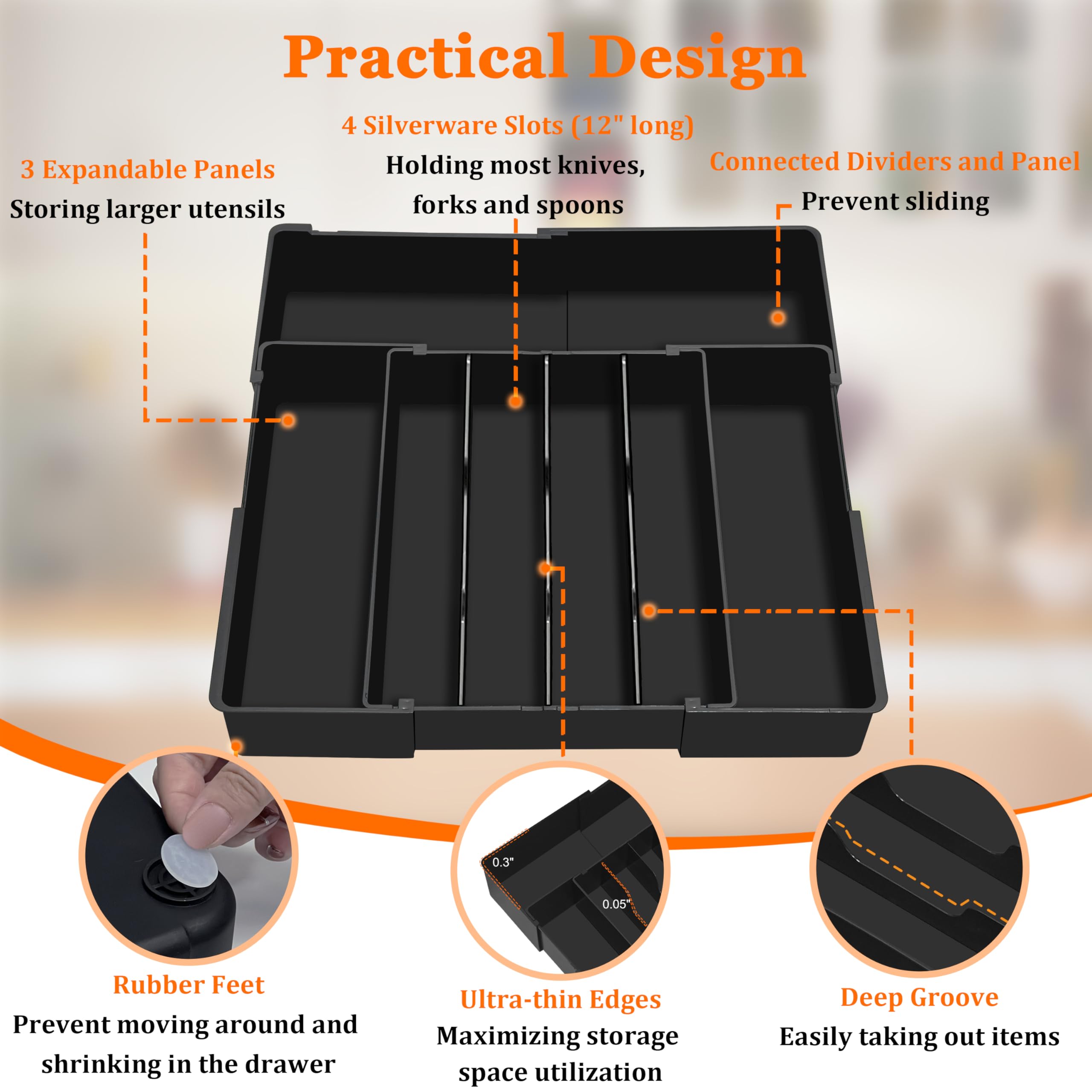 Food-grade PP construction is BPA-free for safe kitchen storage.