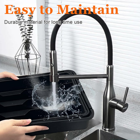 Spaclear handwash-only design preserves finish and function.