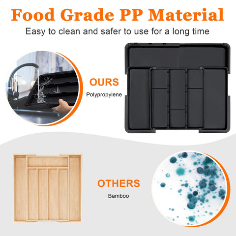 Spaclear multi-room storage tray suitable for various drawers and surfaces