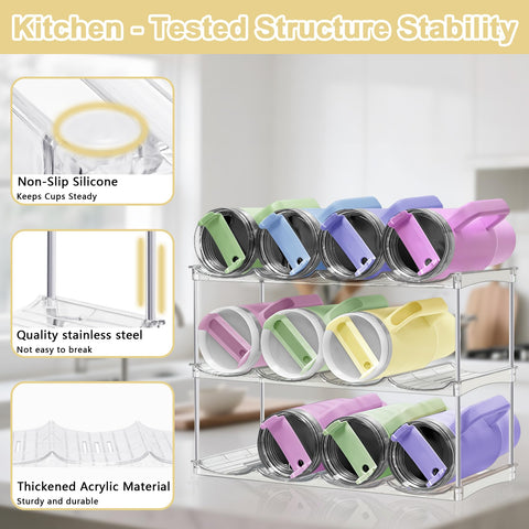 Spaclear pantry storage streamlines kitchen bottle organization for quick finding.