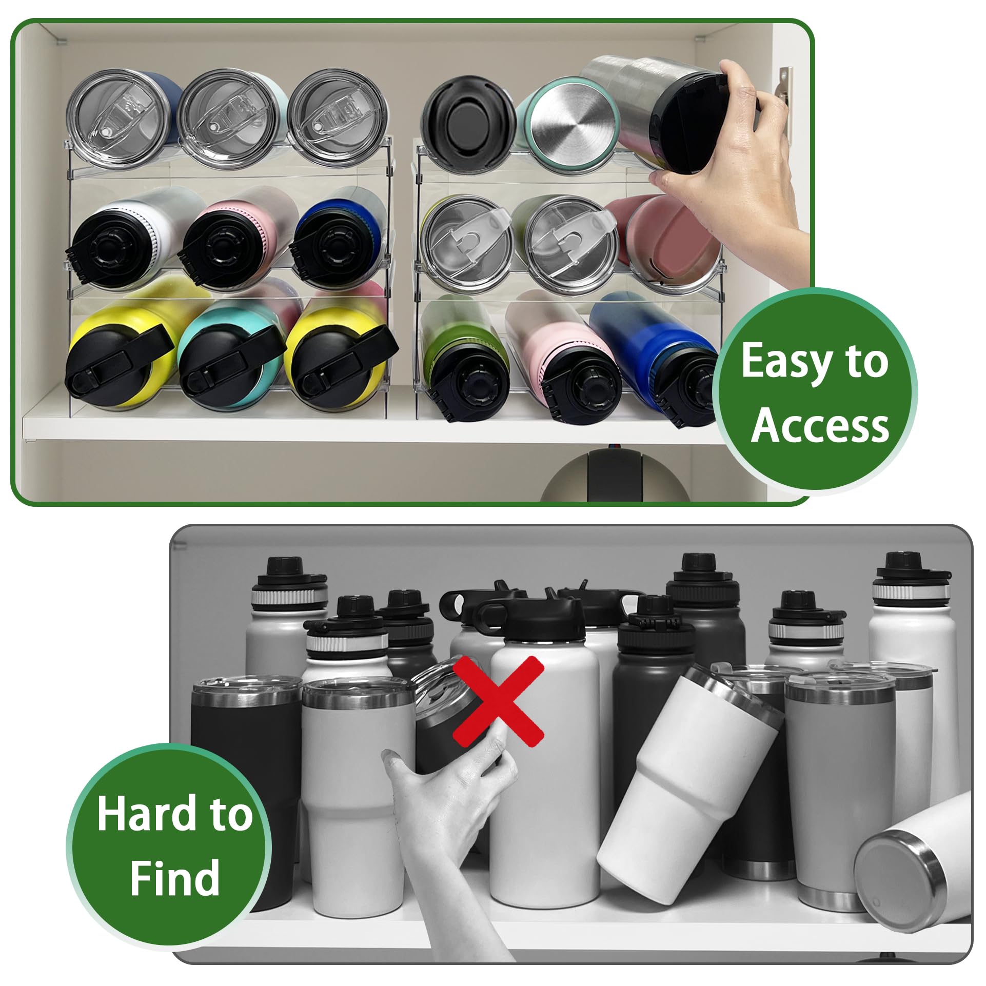 Spaclear patented bottle-storage design optimizes capacity in compact racks