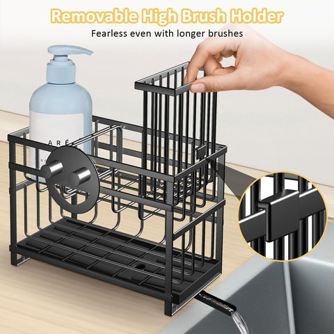 No-install sponge organizer ready to use on any sink