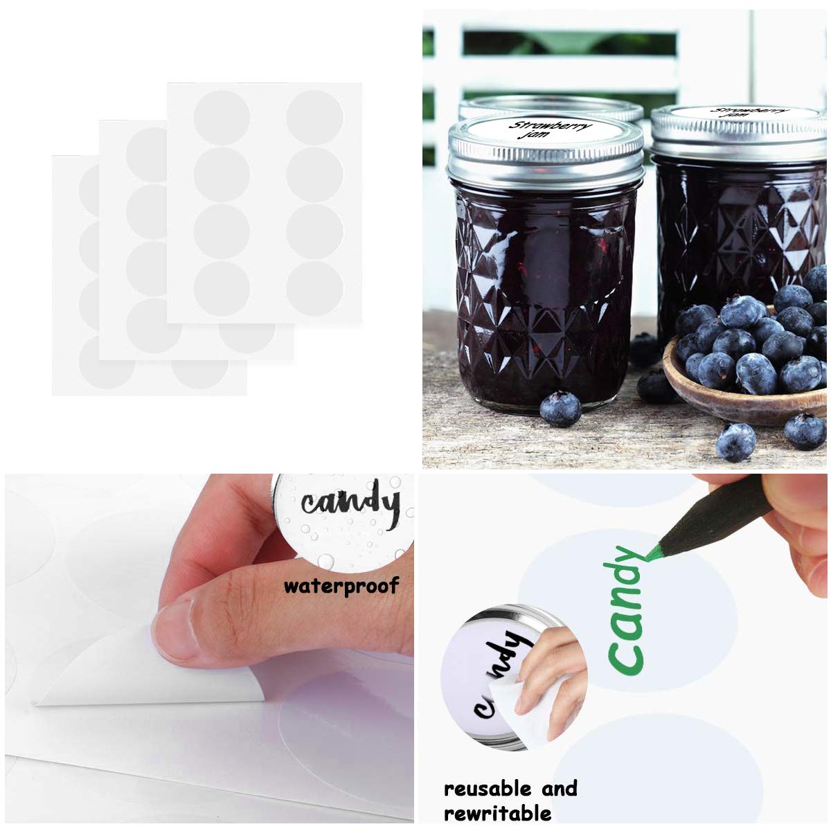 SPANLA 8oz mason jar with golden lids for stylish honey storage.