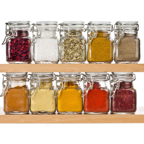 Spanla glass jars built to last with thick, dishwasher-safe material.
