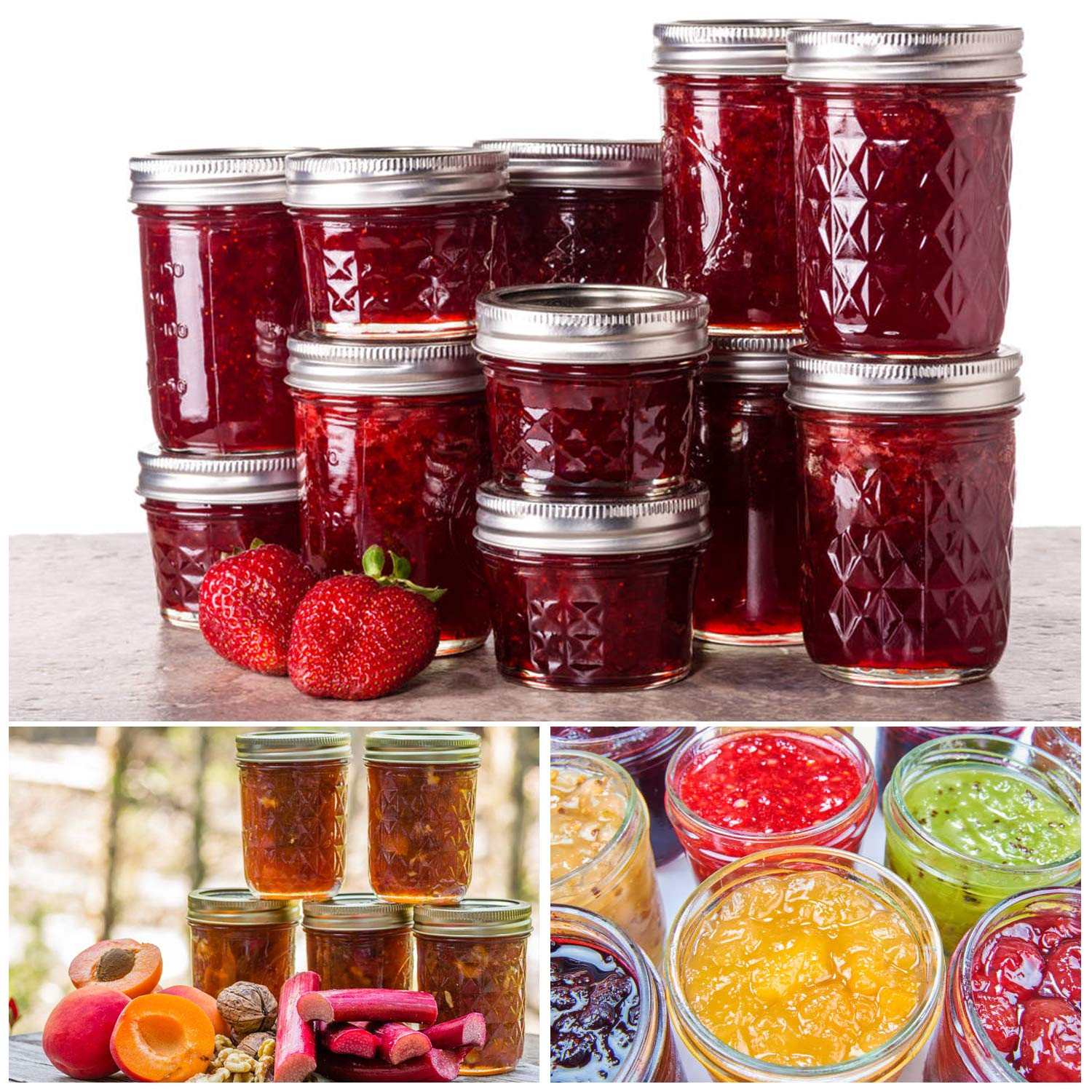 SPANLA jars with silver and golden lids offer versatile sealing options