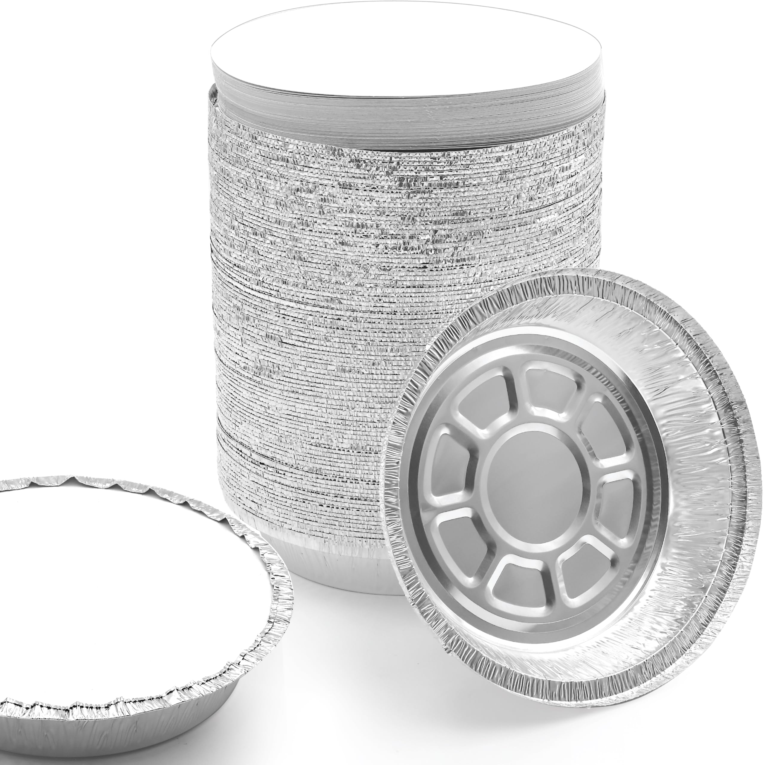 Spare Essentials 7-inch round foil pan with lid for baking and transport